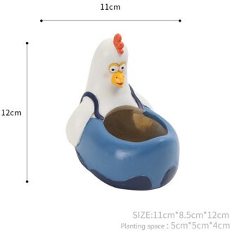 Leuke Bloempotten Plantenbakken Succulent Pot Panda Dieren Hars Planten Bureau Bloempot Woondecoratie Macetas Bloem Plateau 3