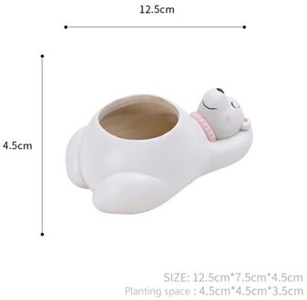 Leuke Bloempotten Plantenbakken Succulent Pot Panda Dieren Hars Planten Bureau Bloempot Woondecoratie Macetas Bloem Plateau 5
