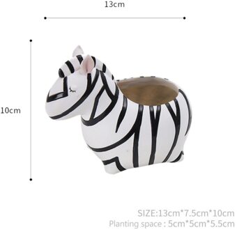 Leuke Bloempotten Plantenbakken Succulent Pot Panda Dieren Hars Planten Bureau Bloempot Woondecoratie Macetas Bloem Plateau 6