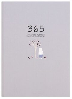 Leuke Briefpapier Notebook 365 Planner Wekelijkse Maandelijkse Dagelijks Dagboek Planner Notebooks Tijdschriften Business Kantoor Schoolbenodigdheden grijs