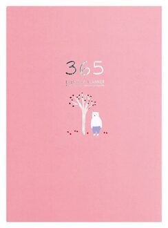 Leuke Briefpapier Notebook 365 Planner Wekelijkse Maandelijkse Dagelijks Dagboek Planner Notebooks Tijdschriften Business Kantoor Schoolbenodigdheden roze