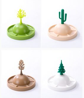 Leuke Cactus Cup Deksel Cover Keuken Organizer Woonkamer Tafel Decoratie Accessoires Plastic Afvoer Bekerhouder Opbergrek