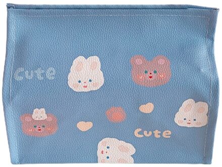 Leuke Cartoon Beer Pu Desktop Tissue Doos Verwijderbare Papier Houder Servetten Case 37MF BH