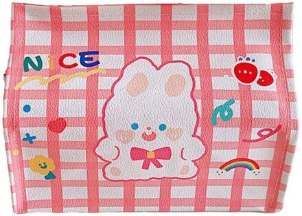 Leuke Cartoon Beer Pu Desktop Tissue Doos Verwijderbare Papier Houder Servetten Case 4XFA SR