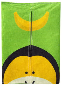 Leuke Cartoon Dier Tissue Doos Servet Papier Container Servet Case Katoen En Linnen Woondecoratie Papieren Handdoek Thuis Auto aap