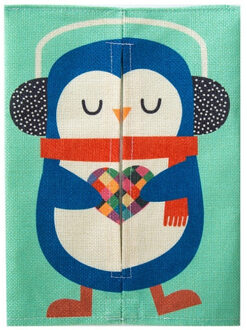 Leuke Cartoon Dier Tissue Doos Servet Papier Container Servet Case Katoen En Linnen Woondecoratie Papieren Handdoek Thuis Auto pinguïn