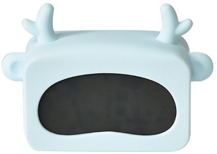 Leuke Cartoon Hond Siliconen Wekker Usb Mode Creatieve Home Office Slaapkamer Ondersteuning # G2 Groen