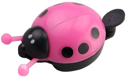 Leuke Cartoon Lieveheersbeestje Vormige Bike Bell Kinderen Balans Auto Fiets Handpers Kleine Bells Eenvoudige Bediening Sport Bike Roze