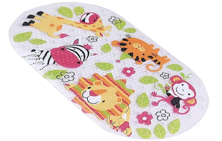 Leuke Cartoon Patroon Badkamer Antislipmatten Bad Anti-slip Mat met Zuignappen voor Badkamer Kids Douche bad Non-slip Mat Stone
