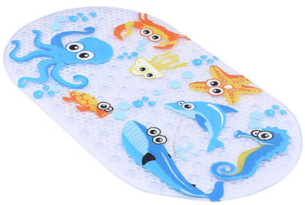 Leuke Cartoon Patroon Badkamer Antislipmatten Bad Anti-slip Mat met Zuignappen voor Badkamer Kids Douche bad Non-slip Mat vis