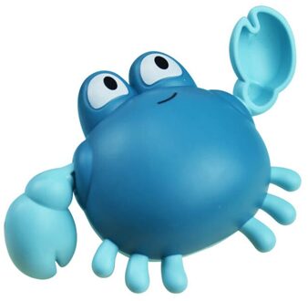 Leuke Cartoon Peuter Bad Speelgoed Clockwork Harige Krab Badkamer Baby Clockwork Animal Speelgoed Badkamer Kind Comfort Speelgoed Beste Cadeau licht blauw