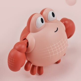 Leuke Cartoon Peuter Bad Speelgoed Clockwork Harige Krab Badkamer Baby Clockwork Animal Speelgoed Badkamer Kind Comfort Speelgoed Beste Cadeau roze
