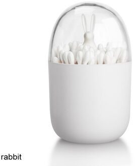 Leuke Cartoon Stofdicht Tandenstoker Houder Tafel Decoratie Wattenstaafje Case Tandenstoker Doos Tandenstoker Dispenser 1Pcs Plastic konijn