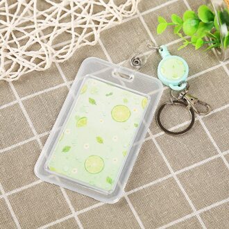 Leuke Cartoon Transparante Id Card Cover Bus Credit Business Toegang Beschermende Houder Kantoorbenodigdheden Zilver