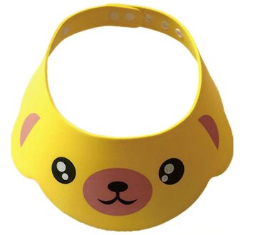 Leuke Cartoon Varken Baby Kids Bad Baden Douche Glb Dikke Eva Wash Hair Shield Verstelbare Elastische Shampoo Cap Baby baden 2