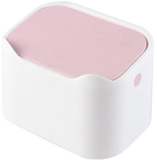 Leuke Desktop Prullenbak Huishoudelijke Tafel Eenvoudige Moderne Creatieve Push Soort Puin Plastic Prullenbak Puin Opbergdoos 02
