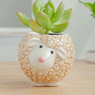 Leuke Dier Bloempot Keramische Vaas Planter Desktop Ornamenten Home Decor Tuin Pot Succulent Pot Plant Pot