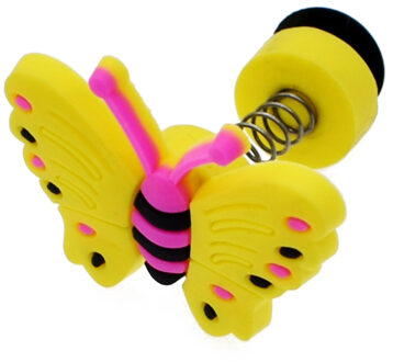 Leuke Dier Pvc Schoen Charmes Schoen Accessoires Diy Schoen Decoratie Voor Kids Meisjes Mode Creatieve Cartoon Lente Schoenen Gespen Geel