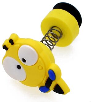 Leuke Dier Pvc Schoen Charmes Schoen Accessoires Diy Schoen Decoratie Voor Kids Meisjes Mode Creatieve Cartoon Lente Schoenen Gespen licht geel