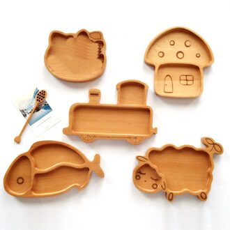 Leuke dieren houten plaat creatieve keuken Kinderen liefde hout gerechten