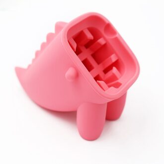 Leuke Dinosaurus Horloge Stand Voor Apple Serie 6/5/4/3/2/1 44Mm/42Mm/40Mm/38Mm Nachtkastje Accessoires Horloge Opladen Base roze