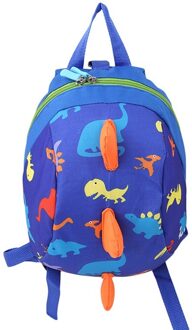 Leuke Dinosaurus Print Rugzak Voor Jongens Kinderen Rugzakken Kids Kleuterschool Kleine Schooltas Meisjes Animal School Tassen Rugzak blauw