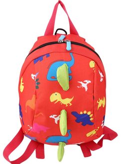 Leuke Dinosaurus Print Rugzak Voor Jongens Kinderen Rugzakken Kids Kleuterschool Kleine Schooltas Meisjes Animal School Tassen Rugzak rood