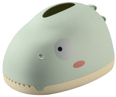 Leuke Dinosaurus Tissue Doos Desktop Papier Doos Voor Thuis Woonkamer Slaapkamer Cartoons Servet Opbergdoos groen