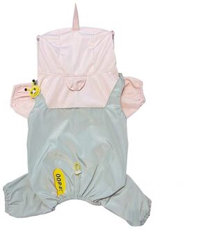Leuke Eenhoorn Cosplay Hond Regenjas Franse Bulldog Voor Kleine Middelgrote Honden Regen Jas Pet Kleding Waterdicht Pug Corgi Jas HEC12 Xl