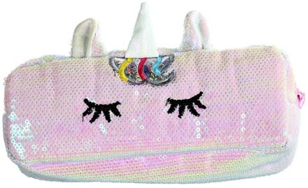 Leuke Eenhoorn Etui Sequin Estojo Escolar Kawaii Schoolbenodigdheden Estuche Escolar Pencilcase Kalem Kutusu roze