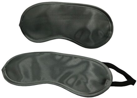 Leuke Eye Aid Travel Rest Eye Cover Slaapmasker Luchtvaart Slaap Masker Unisex Mode Draagbare Elastische Bandage grijs