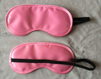Leuke Eye Aid Travel Rest Eye Cover Slaapmasker Luchtvaart Slaap Masker Unisex Mode Draagbare Elastische Bandage roze
