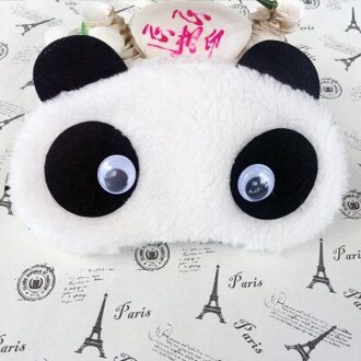 Leuke Gezicht Wit Panda Oogmasker Slaapmasker Shading Slaap Katoen Goggles Eye Mask Eye Cover Gezondheidszorg eye Cover B