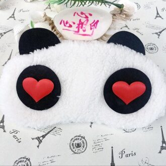 Leuke Gezicht Wit Panda Oogmasker Slaapmasker Shading Slaap Katoen Goggles Eye Mask Eye Cover Gezondheidszorg eye Cover