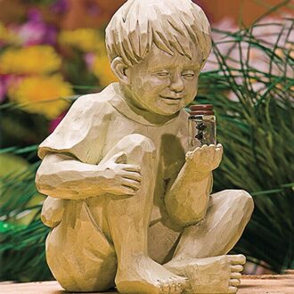 Leuke Hars Beeldjes Een Kind Met Een Fles Die Brandt Tuin Decoratie Standbeeld Werven Decor Villa Thuis Beeldjes Decoartion Boys