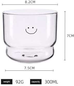 Leuke Hart Patroon Koffie Mok Melk Glas 300Ml Hittebestendige Thee Bier Mok Melk Citroensap Cup Drinkware Creatieve meisje