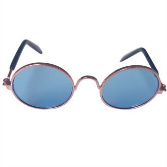 Leuke Hond Kat Pet Voor Huisdier Kleine Hond Mode Zonnebril Foto Rekwisieten Plezier Pet Accessoires Mode Huisdier Glazen Frame Voor kat Blauw