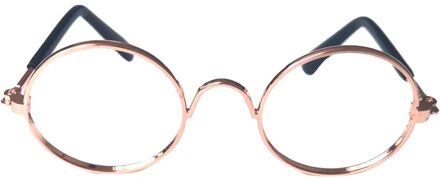 Leuke Hond Kat Pet Voor Huisdier Kleine Hond Mode Zonnebril Foto Rekwisieten Plezier Pet Accessoires Mode Huisdier Glazen Frame Voor kat Goud