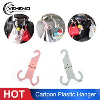 Leuke Hoofdsteun Haak Autostoel Hanger Cartoon Plastic Stand Hanger Organizer Bag Houder Accessoires