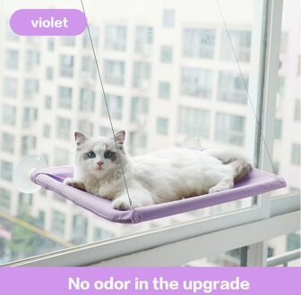 Leuke Huisdier Opknoping Bedden Lager Kat Zonnebaden Lounger Mount Huisdier Kat Hangmat Comfortabele Kat Huisdier Bed Plank Zetel Bedden paars