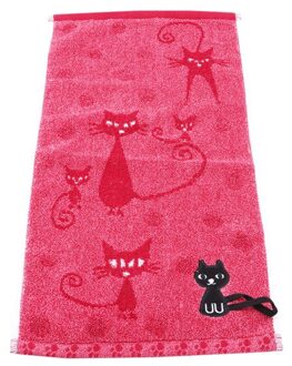 Leuke Kat 100% Katoen Effen Gezicht Handdoek Handdoek Voor Volwassenen Sneldrogende Zachte Dikke Absorberende Met Opknoping Lus Reizen handdoeken roze