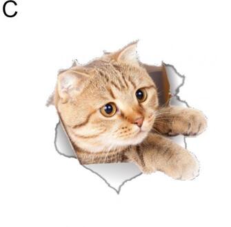 Leuke Kat Hond Patroon Wc Deksel Cover Decal Muur Art Sticker Badkamer Home Decor