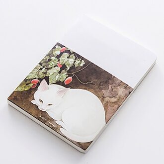 Leuke Kat Notebook Papier Schets Boek Kantoor Schoolbenodigdheden Lege Vintage Schetsboek Dagboek Tekening Schilderen 80 Vel