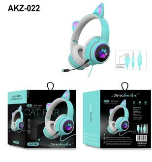 Leuke Kat Oor Bedrade Hoofdtelefoon Ruisonderdrukking Virtuele Dual Mic 7.1 Kanaals Led Light Game Headset Voor Laptop Computer 03