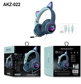 Leuke Kat Oor Bedrade Hoofdtelefoon Ruisonderdrukking Virtuele Dual Mic 7.1 Kanaals Led Light Game Headset Voor Laptop Computer 04