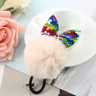 Leuke Kat Oren Hoofdband Baby Meisjes Haarbanden Koreaanse Kinderen Prinses Kinderen Haaraccessoires Chouchou Creamy