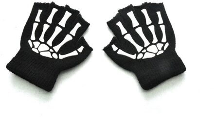 Leuke Kat Poot Pluizige Klauw Vingerloze Handschoenen Warme Zachte Pluche Vingerloze Panda Handschoen Half Vinger Vrouwen Winter Dragen Kerstcadeaus 1 paar