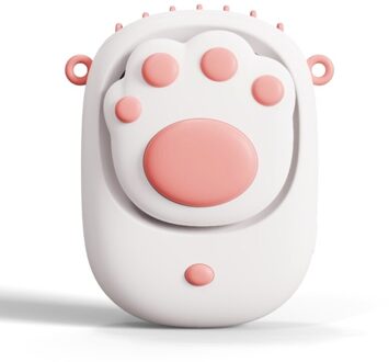 Leuke Kat Poot Vorm Opknoping Hals Fan Draagbare Handheld Usb Opladen Kleine Luchtkoeler Multipurpose Creatieve Zomer Koeling W