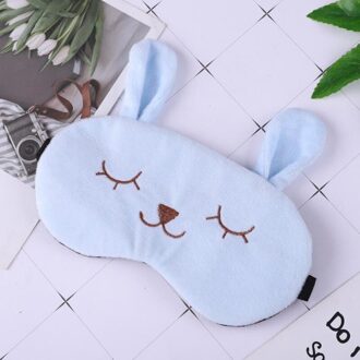 Leuke Kat Slaap Masker Natuurlijke Slapen Oogmasker Eyeshade Cover Shade Eye Patch Vrouwen Meisje Ontspannen Reizen Blinddoek Eyepatch Blauw