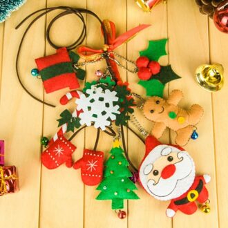 Leuke Kerst Decoratie Voelde Kerstboom Opknoping Ornament Handwerk Materiaal Tas Adornos De Navidad Kerst Decoratie A3